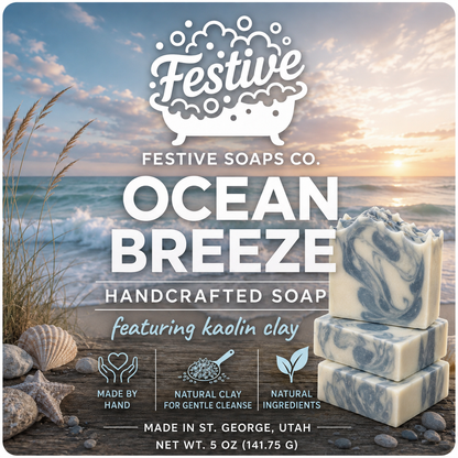 Ocean Breeze: Homemade Plant-Based Artisan Soap