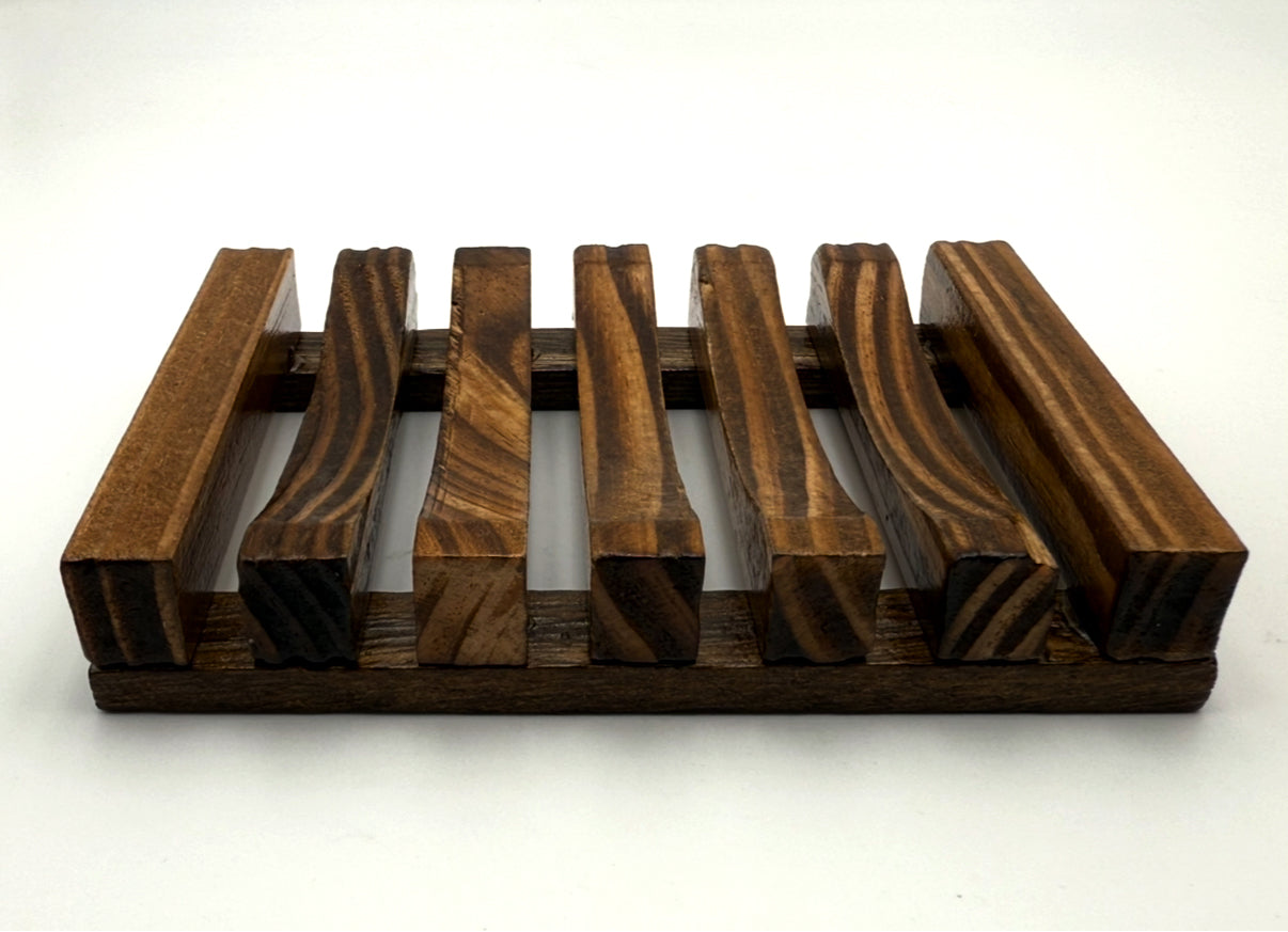 Dark Wood Soap Holder