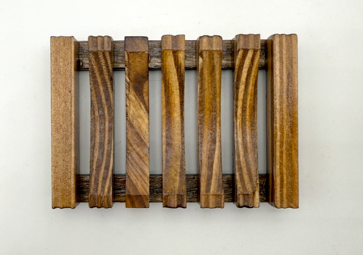 Dark Wood Soap Holder