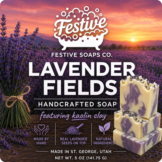 Lavender Fields: Homemade Artisan Plant-Based Soap