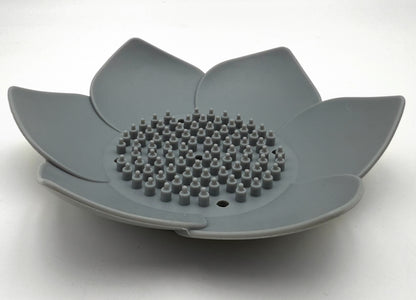 Gray Lotus Flower Soap Holder