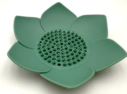 Green Lotus Flower Soap Holder