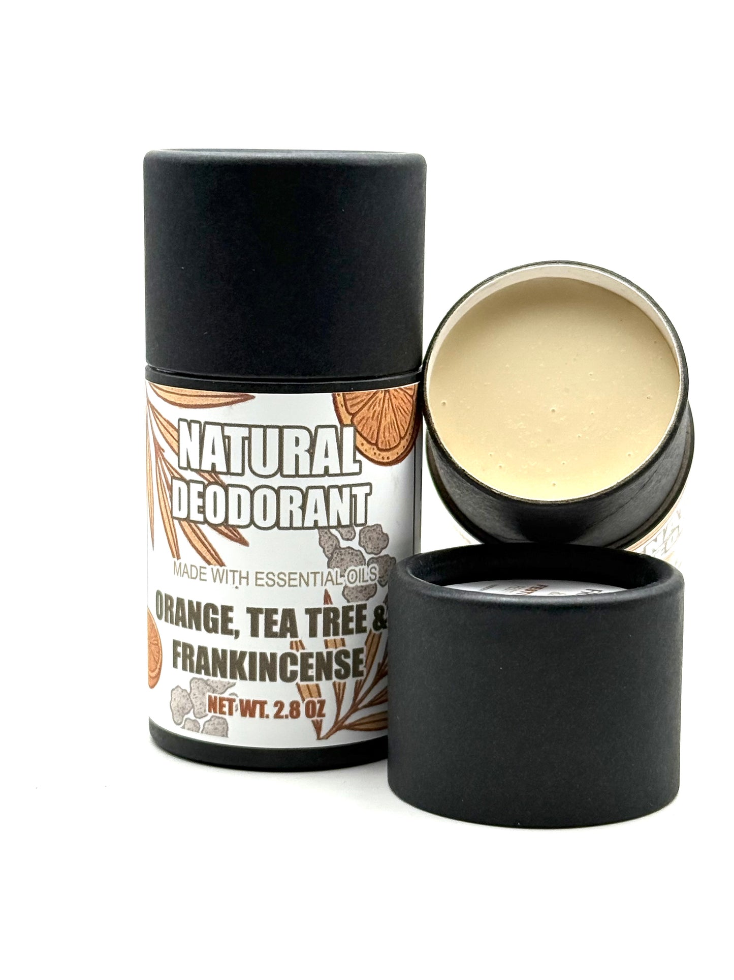 Orange, Frankincense & Tea Tree: Natural Essential Oil Deodorant