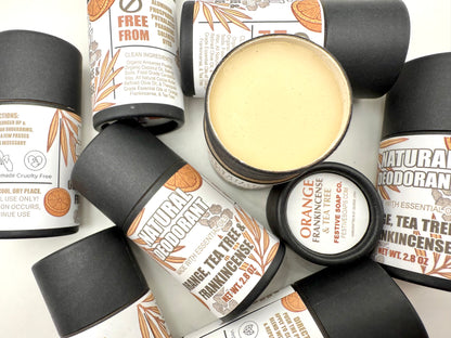 Orange, Frankincense & Tea Tree: Natural Essential Oil Deodorant