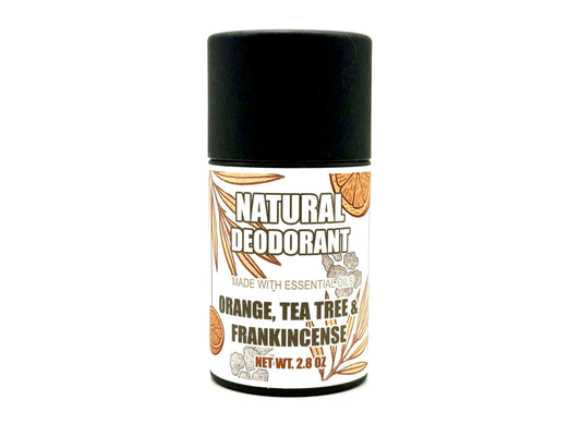 Orange, Frankincense & Tea Tree: Natural Essential Oil Deodorant